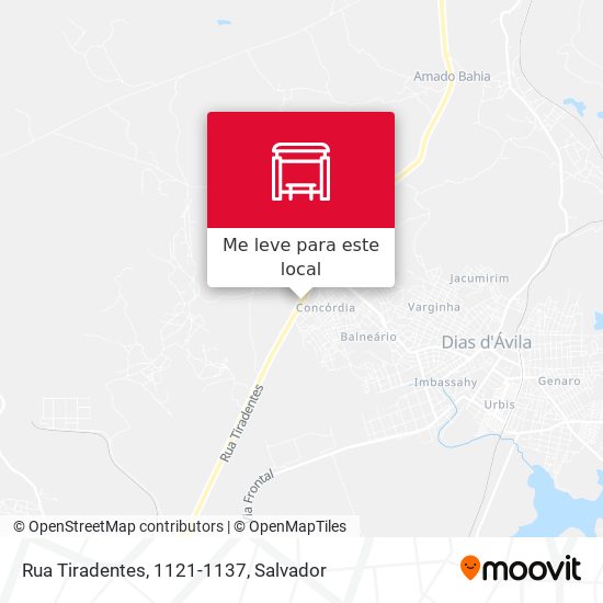 Rua Tiradentes, 1121-1137 mapa
