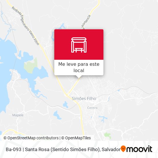 Ba-093 | Santa Rosa (Sentido Simões Filho) mapa