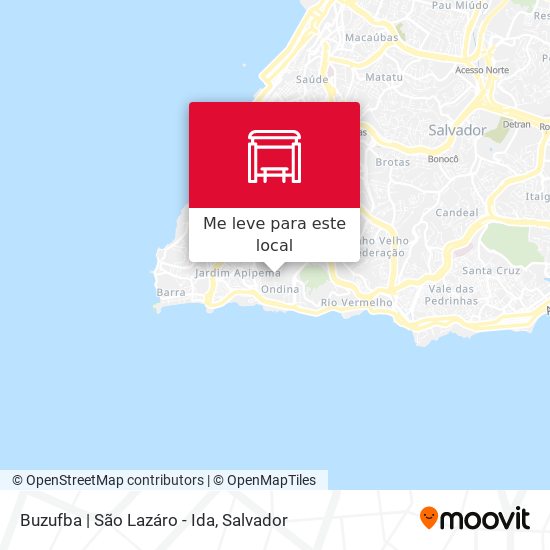 Buzufba | São Lazáro - Ida mapa