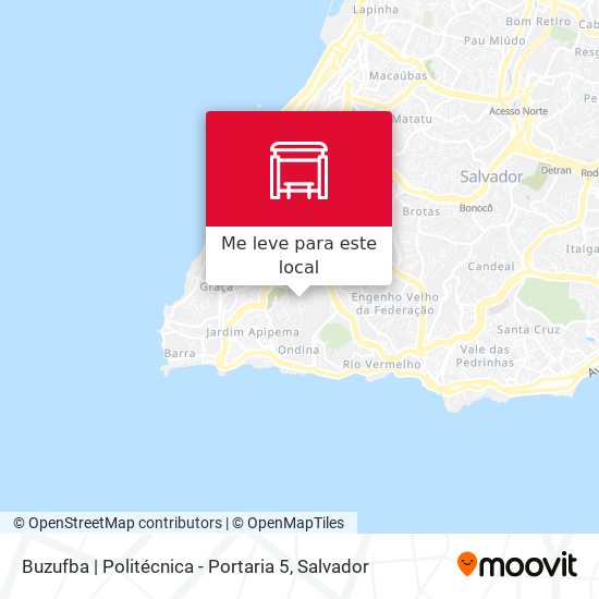 Buzufba | Politécnica - Portaria 5 mapa