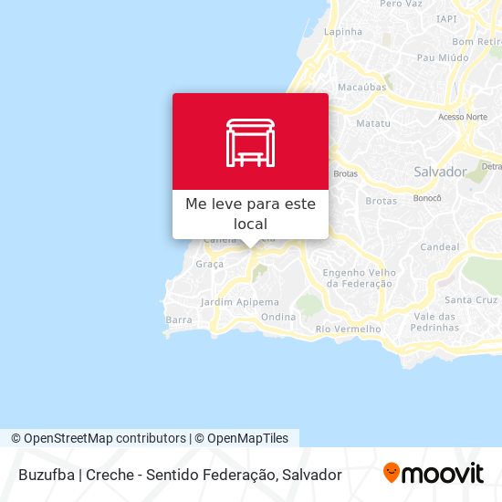 Buzufba | Creche - Sentido Federação mapa