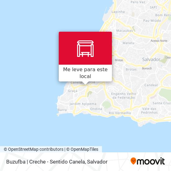 Buzufba | Creche - Sentido Canela mapa