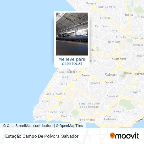 Estação Campo De Pólvora mapa