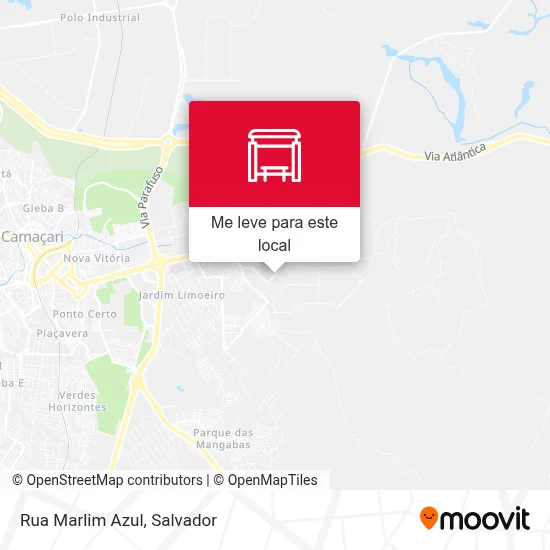 Rua Marlim Azul mapa