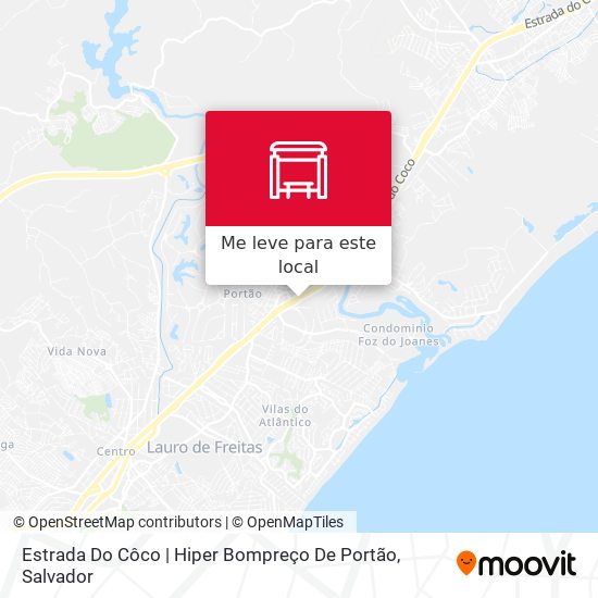 Estrada Do Côco | Hiper Bompreço De Portão mapa