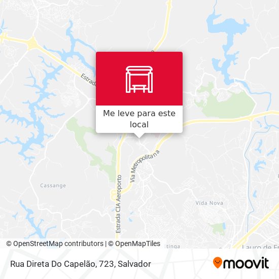 Rua Direta Do Capelão, 723 mapa