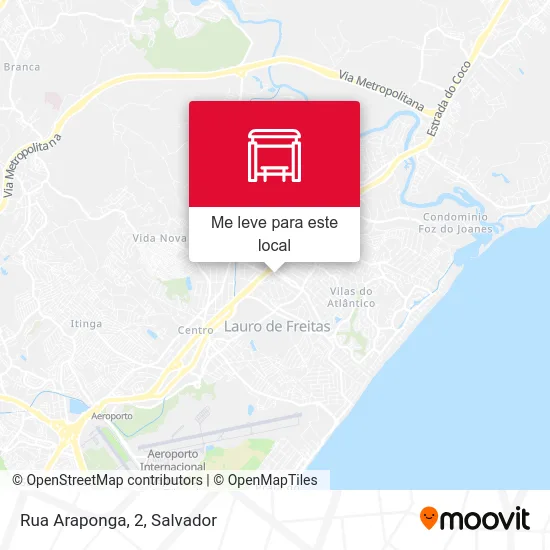 Rua Araponga, 2 mapa