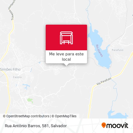 Rua Antônio Barros, 581 mapa