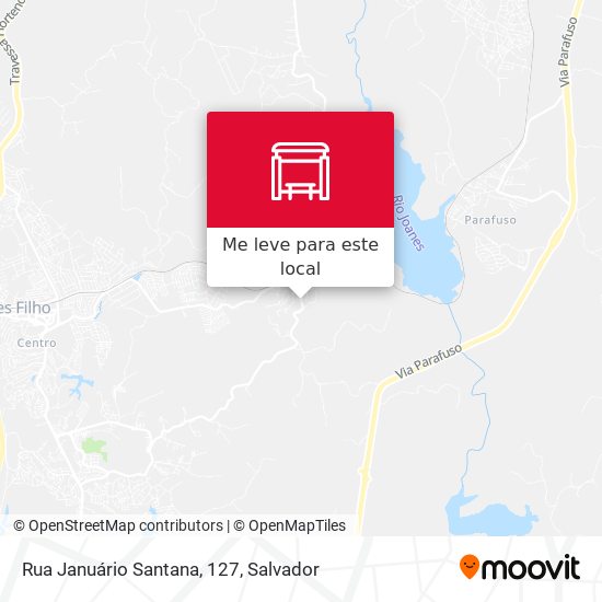 Rua Januário Santana, 127 mapa