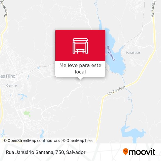 Rua Januário Santana, 750 mapa