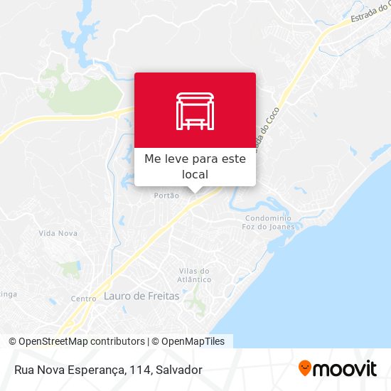 Rua Nova Esperança, 114 mapa