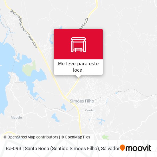 Ba-093 | Santa Rosa (Sentido Simões Filho) mapa