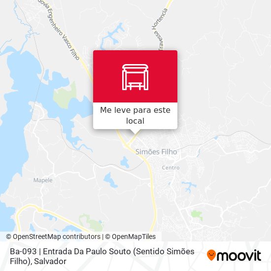 Ba-093 | Entrada Da Paulo Souto (Sentido Simões Filho) mapa