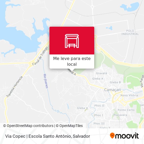 Via Copec | Escola Santo Antônio mapa