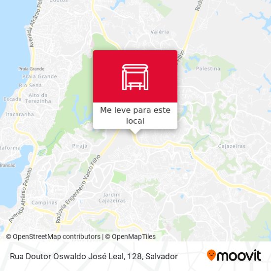 Rua Doutor Oswaldo José Leal, 128 mapa