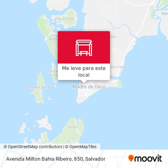 Avenida Milton Bahia Ribeiro, 850 mapa