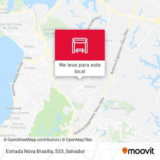 Estrada Nova Brasília, 533 mapa