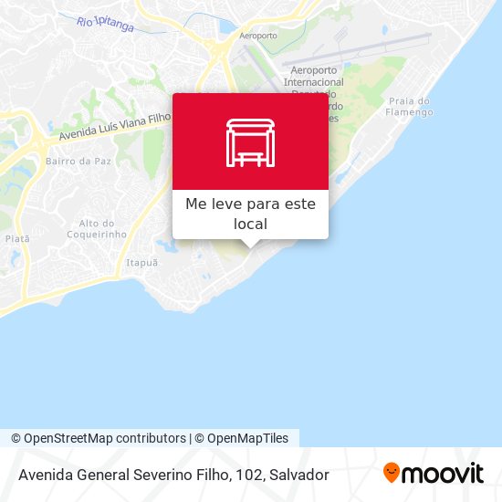 Avenida General Severino Filho, 102 mapa