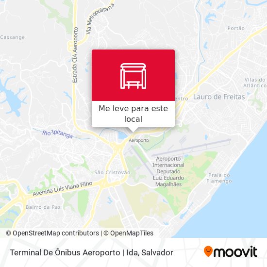 Terminal De Ônibus Aeroporto | Ida mapa