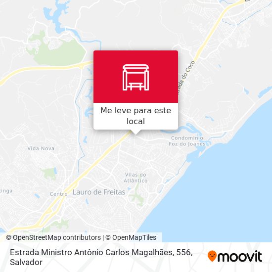 Estrada Ministro Antônio Carlos Magalhães, 556 mapa