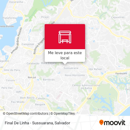 Final De Linha - Sussuarana mapa