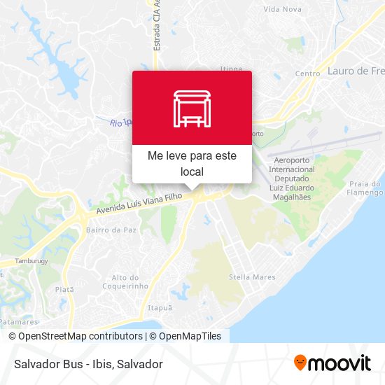 Salvador Bus - Ibis mapa