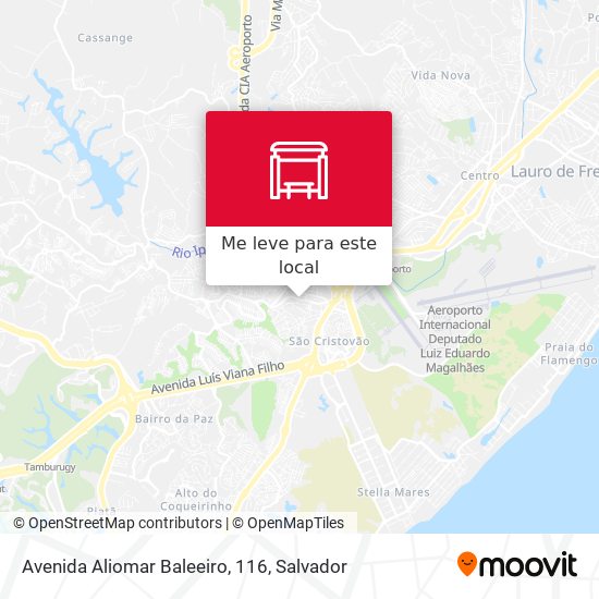 Avenida Aliomar Baleeiro, 116 mapa