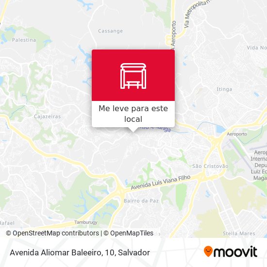 Avenida Aliomar Baleeiro, 10 mapa
