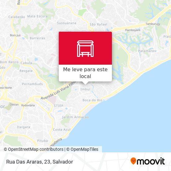 Rua Das Araras, 23 mapa