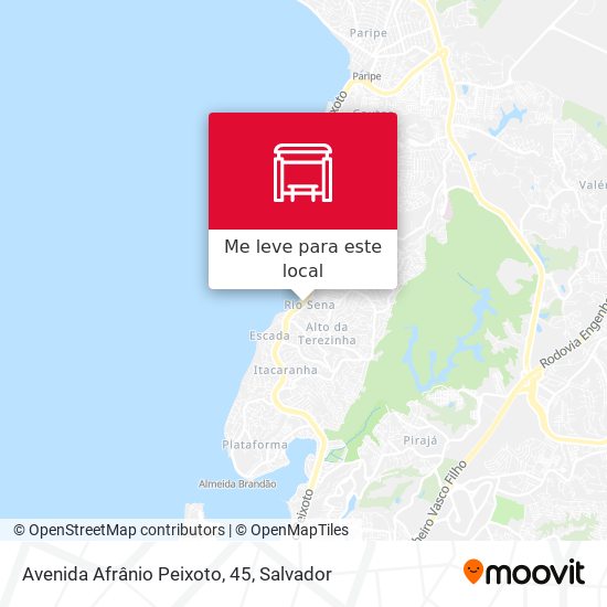 Avenida Afrânio Peixoto, 45 mapa