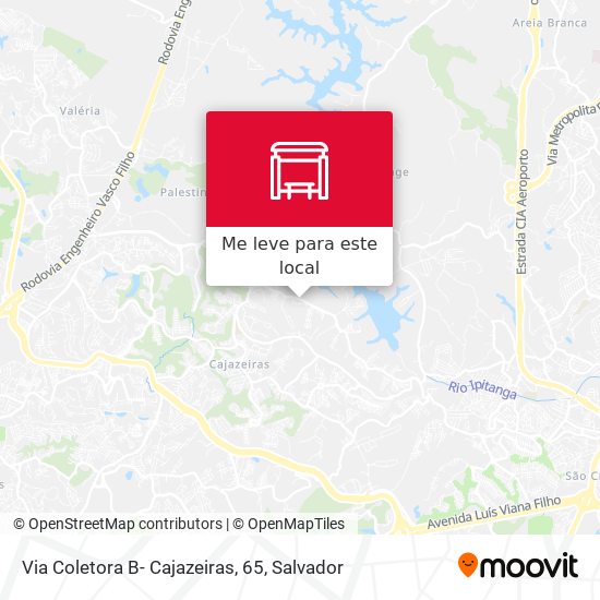 Via Coletora B- Cajazeiras, 65 mapa