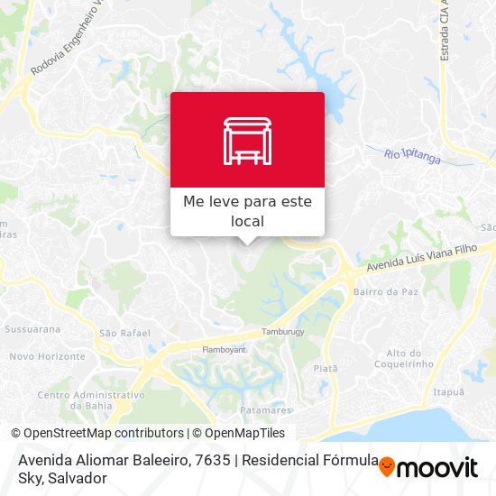Avenida Aliomar Baleeiro, 7635 | Residencial Fórmula Sky mapa