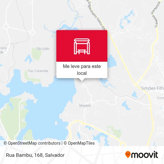 Rua Bambu, 168 mapa