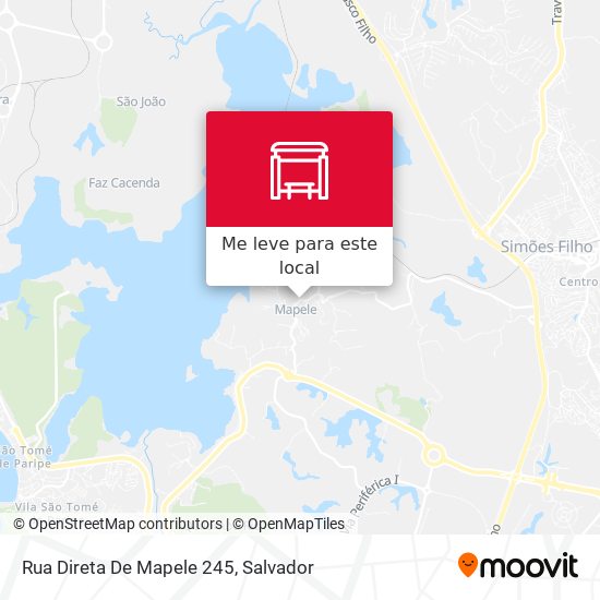 Rua Direta De Mapele 245 mapa
