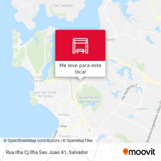 Rua Ilha Cj Ilha Sao Joao 41 mapa