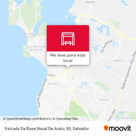 Estrada Da Base Naval De Aratu, 50 mapa