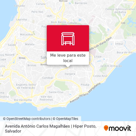 Avenida Antônio Carlos Magalhães | Hiper Posto mapa