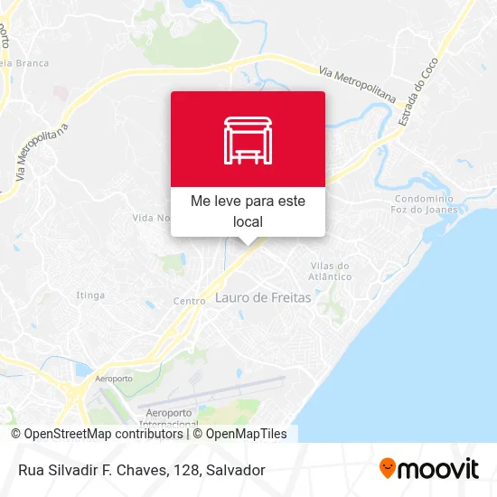 Rua Silvadir F. Chaves, 128 mapa