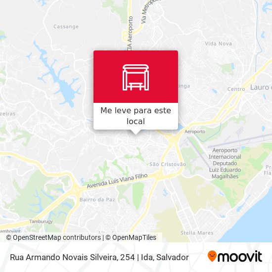 Rua Armando Novais Silveira, 254 | Ida mapa