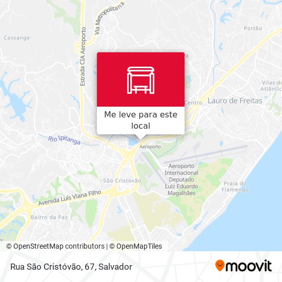 Rua São Cristóvão, 67 mapa