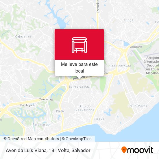 Avenida Luís Viana, 18 | Volta mapa