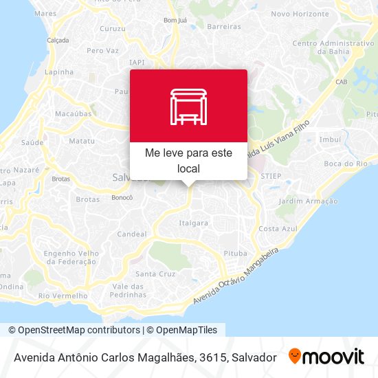 Avenida Antônio Carlos Magalhães, 3615 mapa