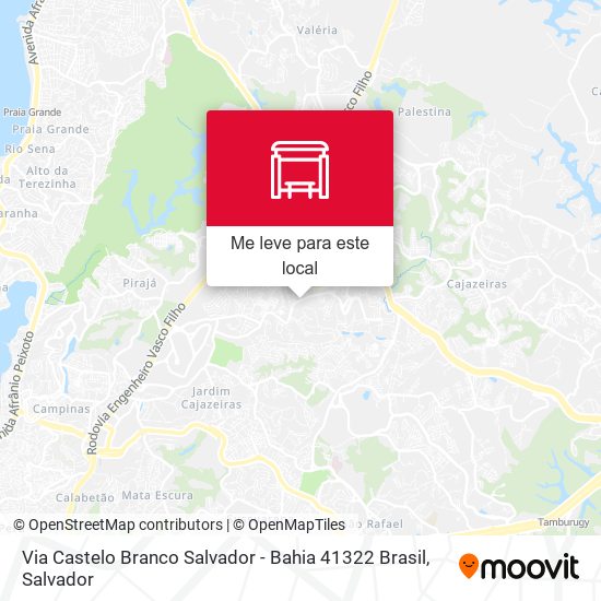 Via Castelo Branco Salvador - Bahia 41322 Brasil mapa