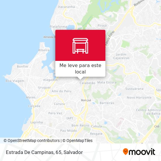 Estrada De Campinas, 65 mapa