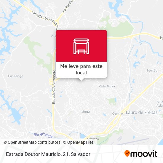 Estrada Doutor Maurício, 21 mapa