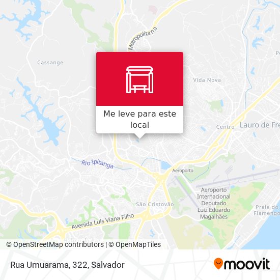 Rua Umuarama, 322 mapa