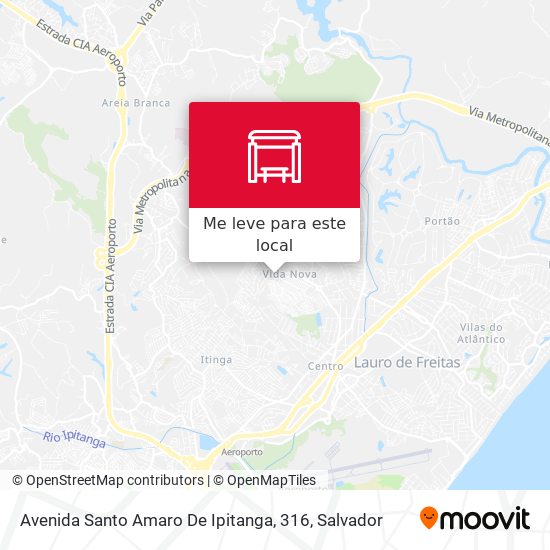 Avenida Santo Amaro De Ipitanga, 316 mapa