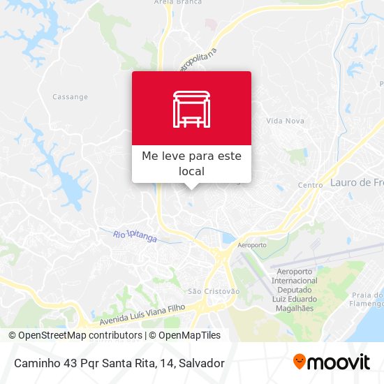 Caminho 43 Pqr Santa Rita, 14 mapa