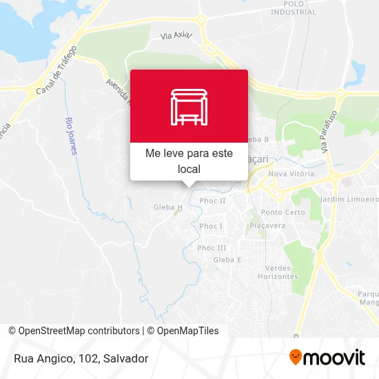 Rua Angico, 102 mapa
