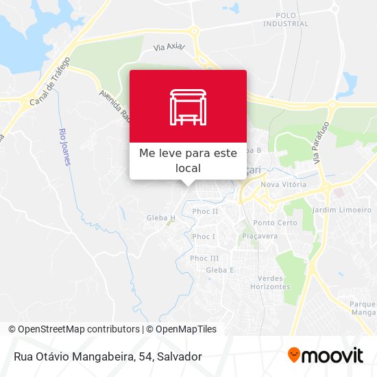 Rua Otávio Mangabeira, 54 mapa